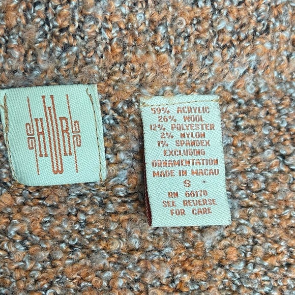 Anthropologie Tan and Gray Cardigan Sweater - Picture 8 of 9